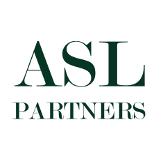 Logo miniature vert foncé, sur fond blanc à bord arrondis, du cabinet d'expertise comptable spécialisé en optimisation fiscale ASL Partners situé à Paris